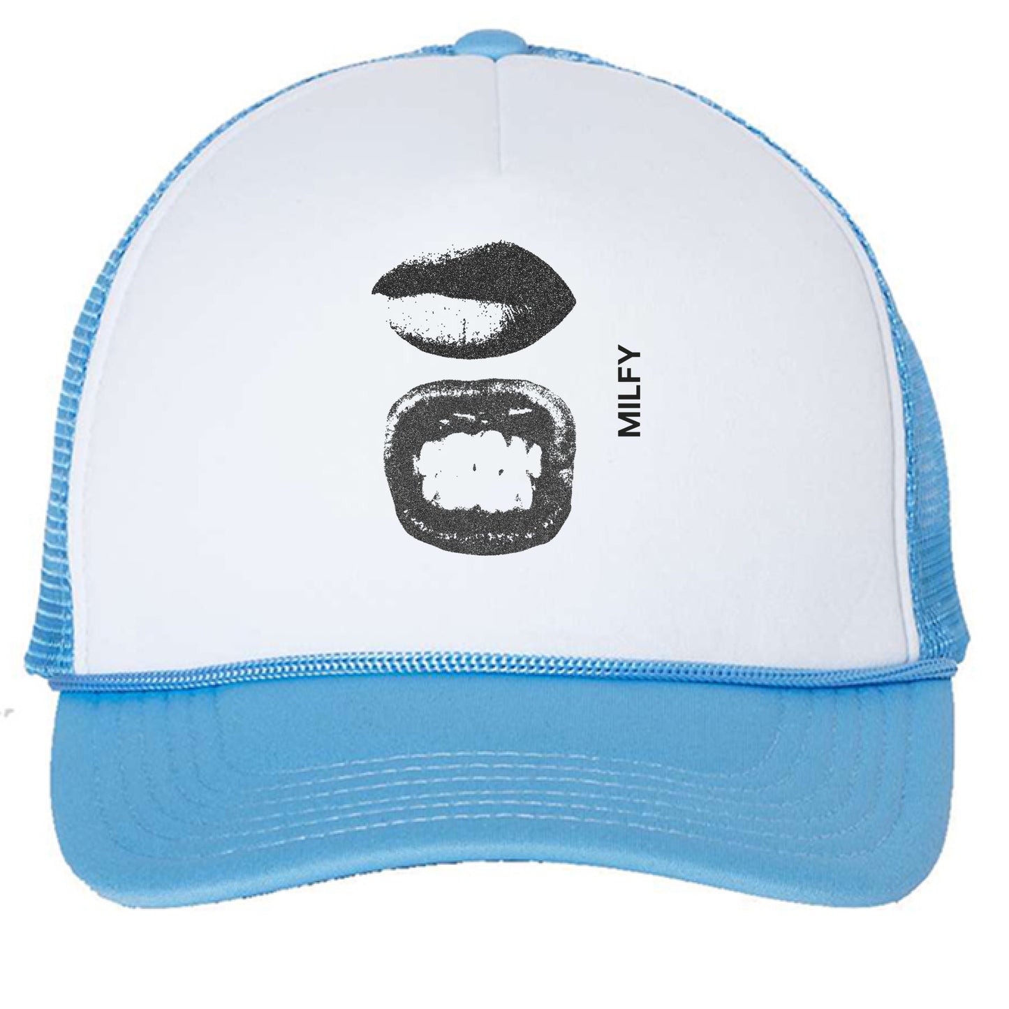 White/ Baby Blue - FRONT